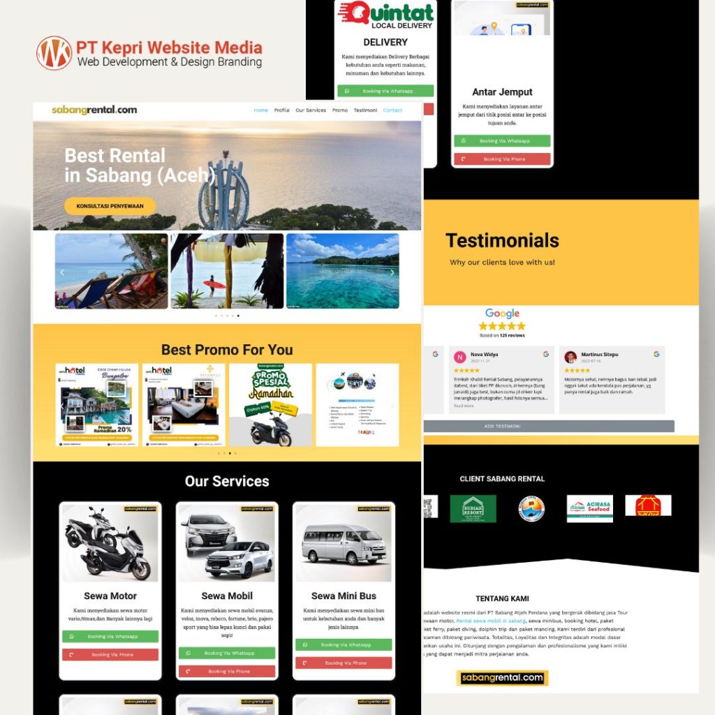 Portofolio & Client Jasa Pembuatan Website, Portofolio &#038; Client, KepriWebsite