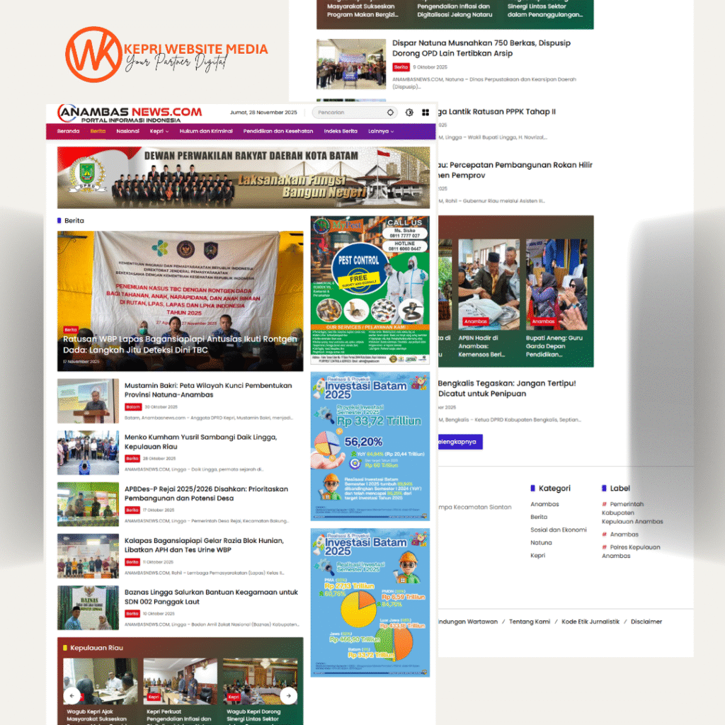 Pengembangan Website dan E-commerce​, Pengembangan Website &#038; E-commerce​, KepriWebsite