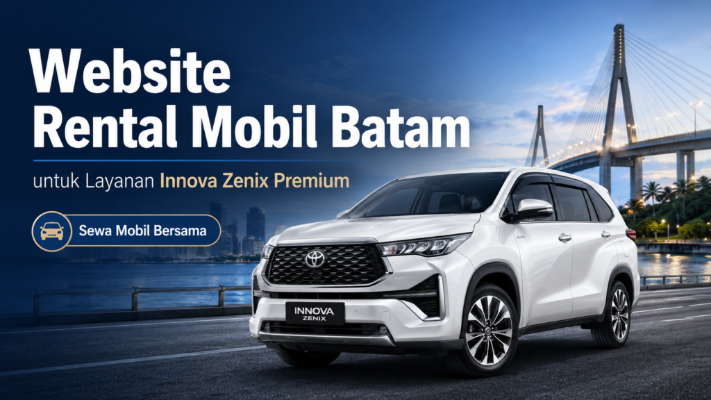 Website Rental Mobil Batam untuk Layanan Innova Zenix Premium