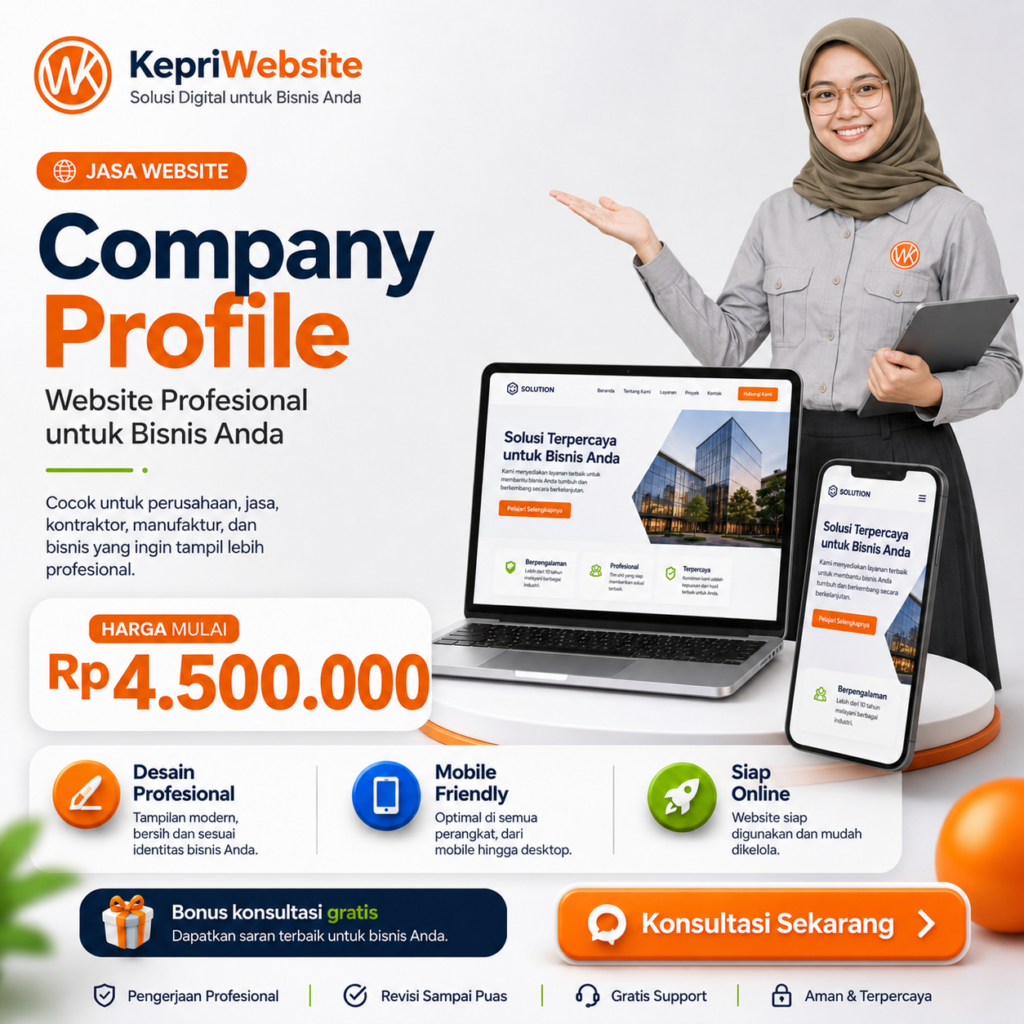 Jasa Pembuatan Website di Batam, Beranda, KepriWebsite