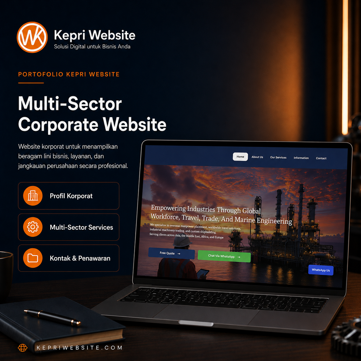 Jasa Pembuatan Website di Batam, Beranda, KepriWebsite