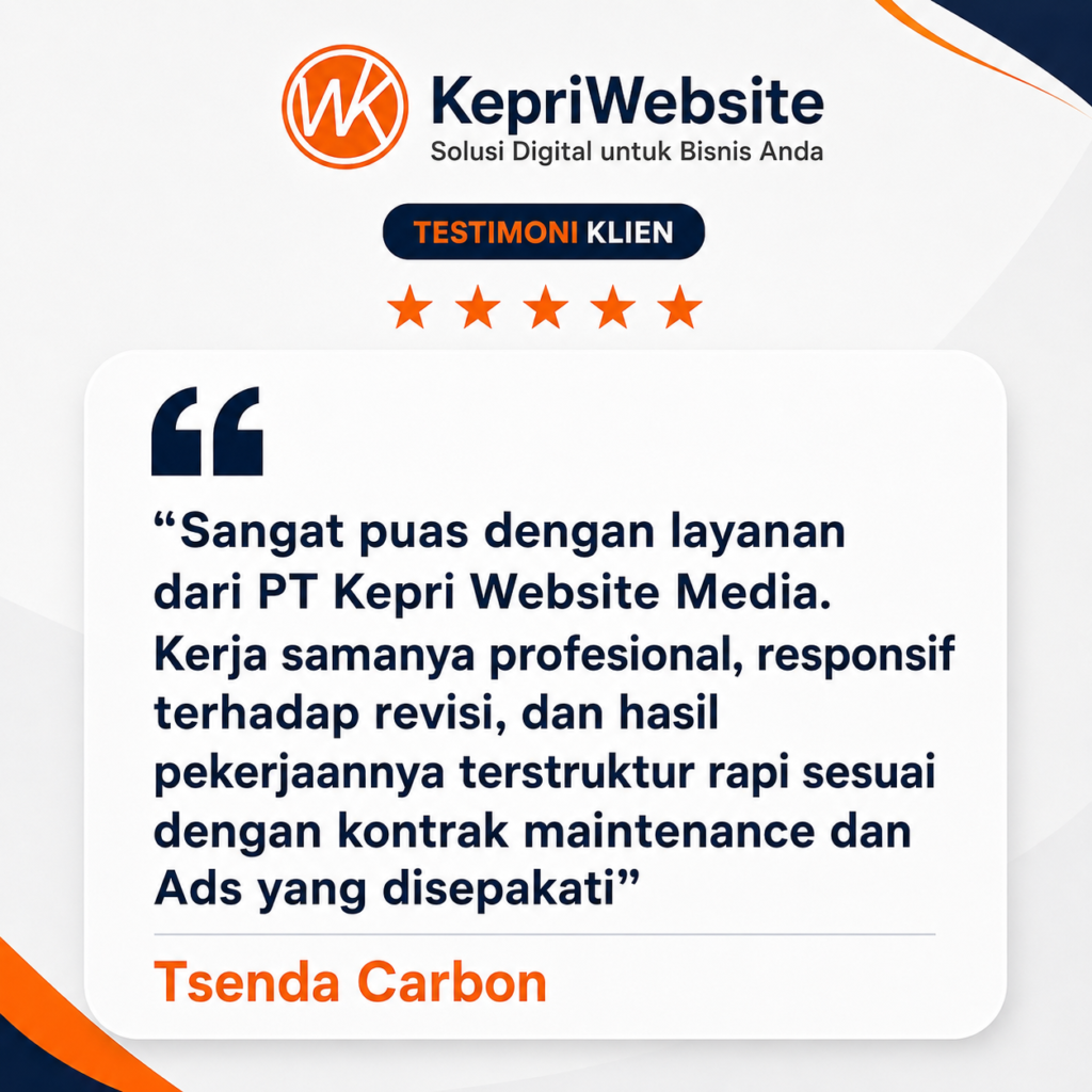 Jasa Pembuatan Website di Batam, Beranda, KepriWebsite